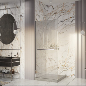 Душевая перегородка Ambassador Walk-in 100х200 прозрачная, хром (15031135)