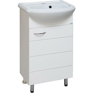 Тумба под раковину Runo Кипарис 42х25 белая (00000000880)