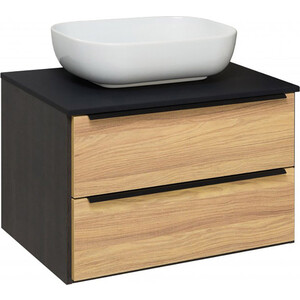 Тумба под раковину Runo Мальта 70х46 дуб черный (00-00001097)