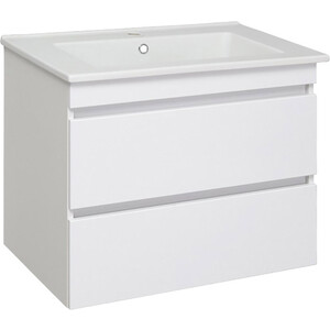 Тумба с раковиной Runo Манхэттен 77х47 белая (00-00001047, 4640021062210)