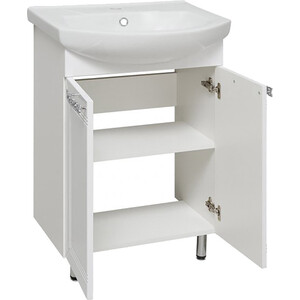 Тумба под раковину Runo Монро 50х31 напольная, белая (00-00000457)