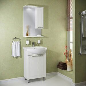 Тумба под раковину Runo Монро 50х31 напольная, белая (00-00000457)