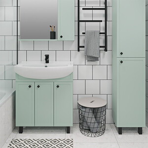 Тумба под раковину Runo Римини 70х28 мята (00-00001275)