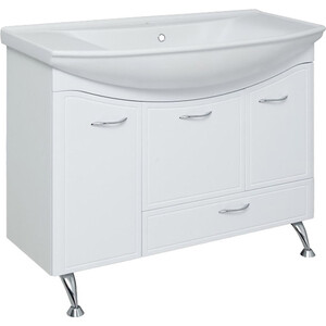 Тумба под раковину Runo Севилья 101х34 белая (00000000598)