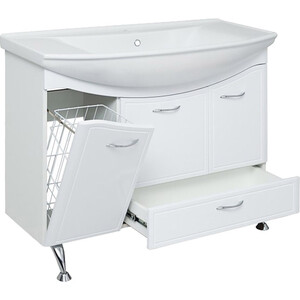 Тумба под раковину Runo Севилья 101х34 белая (00000000598)