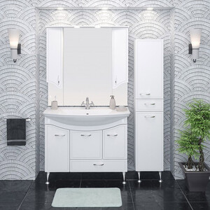 Тумба под раковину Runo Севилья 101х34 белая (00000000598)