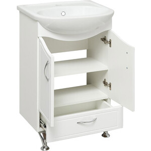 Тумба под раковину Runo Севилья 60х30 белая (00000000791)