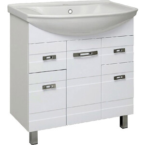 Тумба под раковину Runo Турин 83х34 белая (УТ000002095)