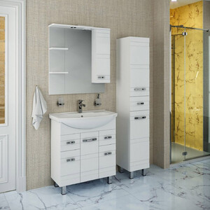 Тумба под раковину Runo Турин 83х34 белая (УТ000002095)