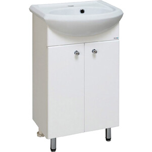 Тумба с раковиной Runo Уют 46х35 белая (00000000064, 4620008192741)