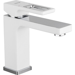 Смеситель для раковины Gappo G1017-1 хром белый (6959477697814)