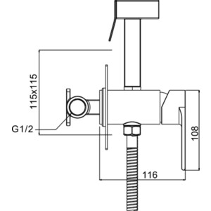 Смеситель для душа Gappo G7299-20 встраиваемый, сатин (6959477656309)