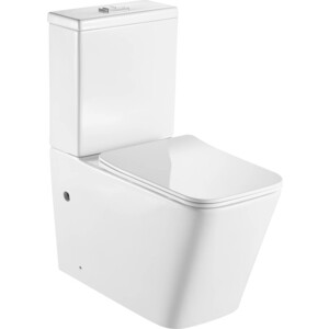 Унитаз-компакт безободковый Hansman Kvadro с сиденьем микролифт (УНИ0005)