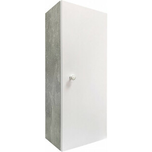 Шкаф подвесной Runo Кредо 30 серый бетон/белый (00-00001190)