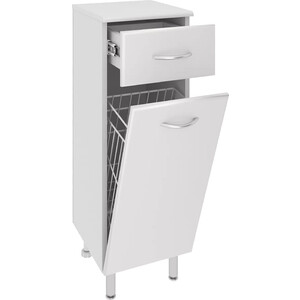 Комод Runo Эконом 30 с корзиной для белья, белый (00000000112)