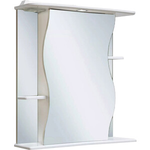 Зеркальный шкаф Runo Лилия 60х75 правый, белый (00000000029)