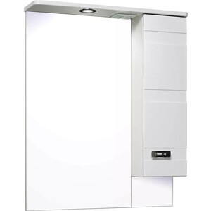 Зеркальный шкаф Runo Турин 65х80 правый, белый (УТ000002103)