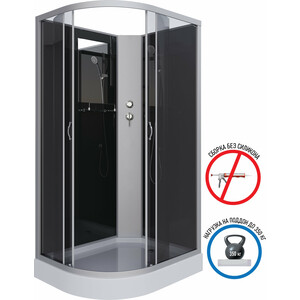 Душевая кабина Niagara NG-3512-14RBK 120х80х200 правая