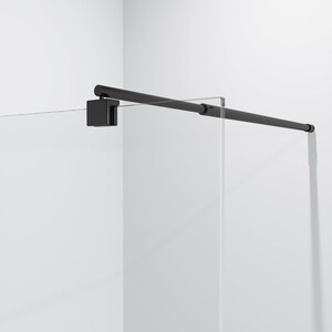 Душевая перегородка Niagara Nova 120x195 прозрачная, черная (NG-683-12BLACK)