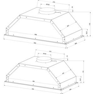 Вытяжка встраиваемая MONSHER ANGERS 40 Noir