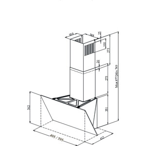 Вытяжка MONSHER LEA 60 Argent