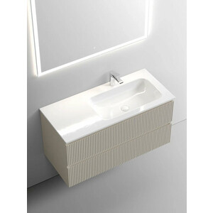 Тумба с раковиной Sancos Snob T 100х45 правая, Beige Soft (SNT100RCE, CN7015)