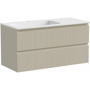 Тумба с раковиной Sancos Snob T 100х45 левая, Beige Soft (SNT100LCE, CN7014)