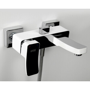 Смеситель для ванны Wasserkraft Aller белый / хром (1061WHITE)