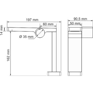 Смеситель для раковины Wasserkraft Alme хром (1510)