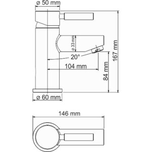 Термостат для раковины Wasserkraft Main хром (4103 Thermo)
