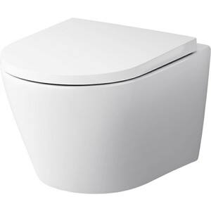 Унитаз подвесной безободковый Am.Pm Sense FlashClean с сиденьем микролифт (C741701SC)