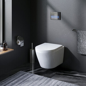 Унитаз подвесной безободковый Am.Pm Sense FlashClean с сиденьем микролифт (C741701SC)