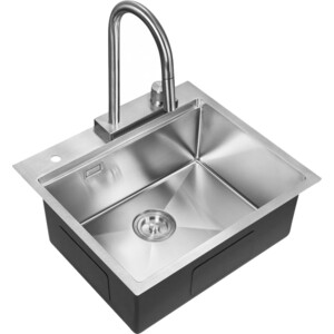 Кухонная мойка Milacio Denia 57 Steel сталь нержавеющая (MC.77400)