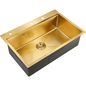 Кухонная мойка Milacio Denia 75 Steel золото (MC.77428)