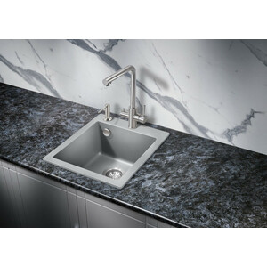 Кухонная мойка Milacio Murcia 42 Cuarzo серый металлик (MC.77043)