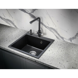 Кухонная мойка Milacio Murcia 51 Cuarzo черная матовая (MC.77021)