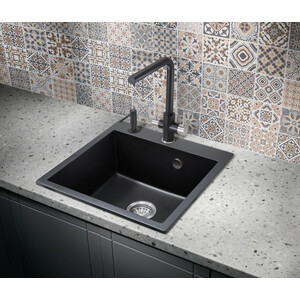 Кухонная мойка Milacio Murcia 51 Cuarzo черная матовая (MC.77021)