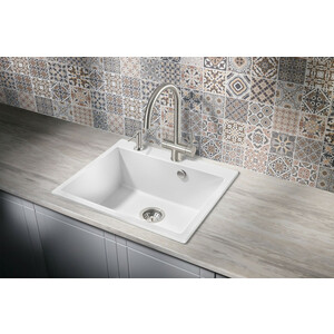 Кухонная мойка Milacio Murcia 60 Cuarzo белая (MC.77012)