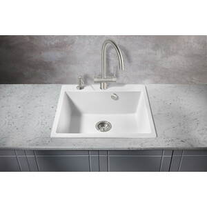 Кухонная мойка Milacio Murcia 60 Cuarzo белая (MC.77012)