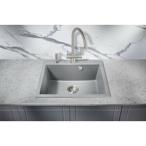 Кухонная мойка Milacio Murcia 60 Cuarzo серый металлик (MC.77013)