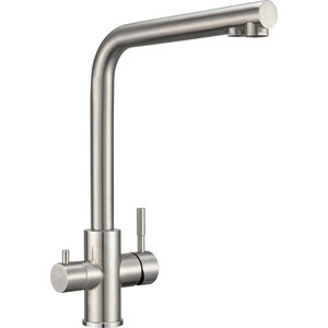 Смеситель для кухни Milacio Ultra с подключением фильтра, нержавеющая сталь (MCU.553.SS)