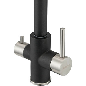 Смеситель для кухни Milacio Ultra с подключением фильтра, черный матовый (MCU.553.MB)