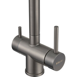 Смеситель для кухни Milacio Ultra с подключением фильтра, вороненая сталь (MCU.554.GM)