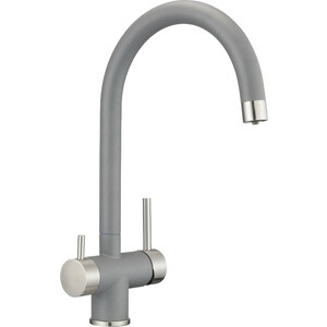 Смеситель для кухни Milacio Ultra с подключением фильтра, серый металлик (MCU.554.GR)