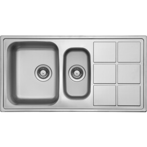 Кухонная мойка TopZero LT 950.500.15 нержавеющая сталь, полированная