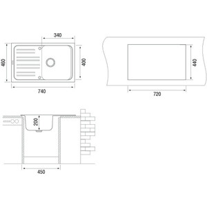 Кухонная мойка TopZero Sophia Jasmine