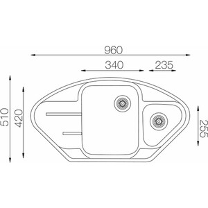Кухонная мойка TopZero Angelina Titan