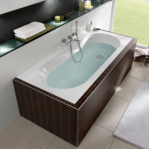Ванна квариловая Villeroy Boch Oberon 180x80 см белая с ножками (UBQ180OBE2V-01)