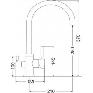Смеситель для кухни EMAR 3007.5 агат
