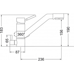 Смеситель для кухни EMAR 3008.1 сардоникс